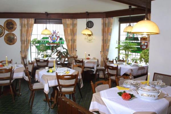 Speiseraum im Hotel-Gasthaus Schneck Wittlich